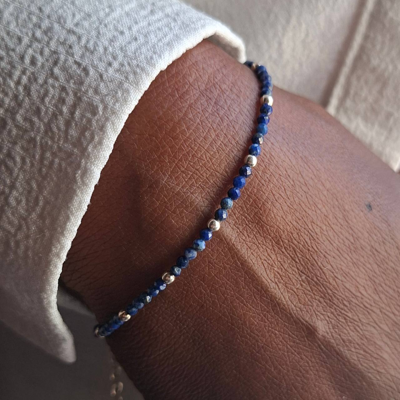 fine sapphire bead bracelet