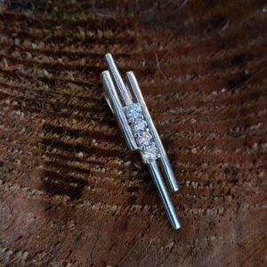 long bar pendant with cz