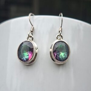 Mystic Quartz Oval Earrings