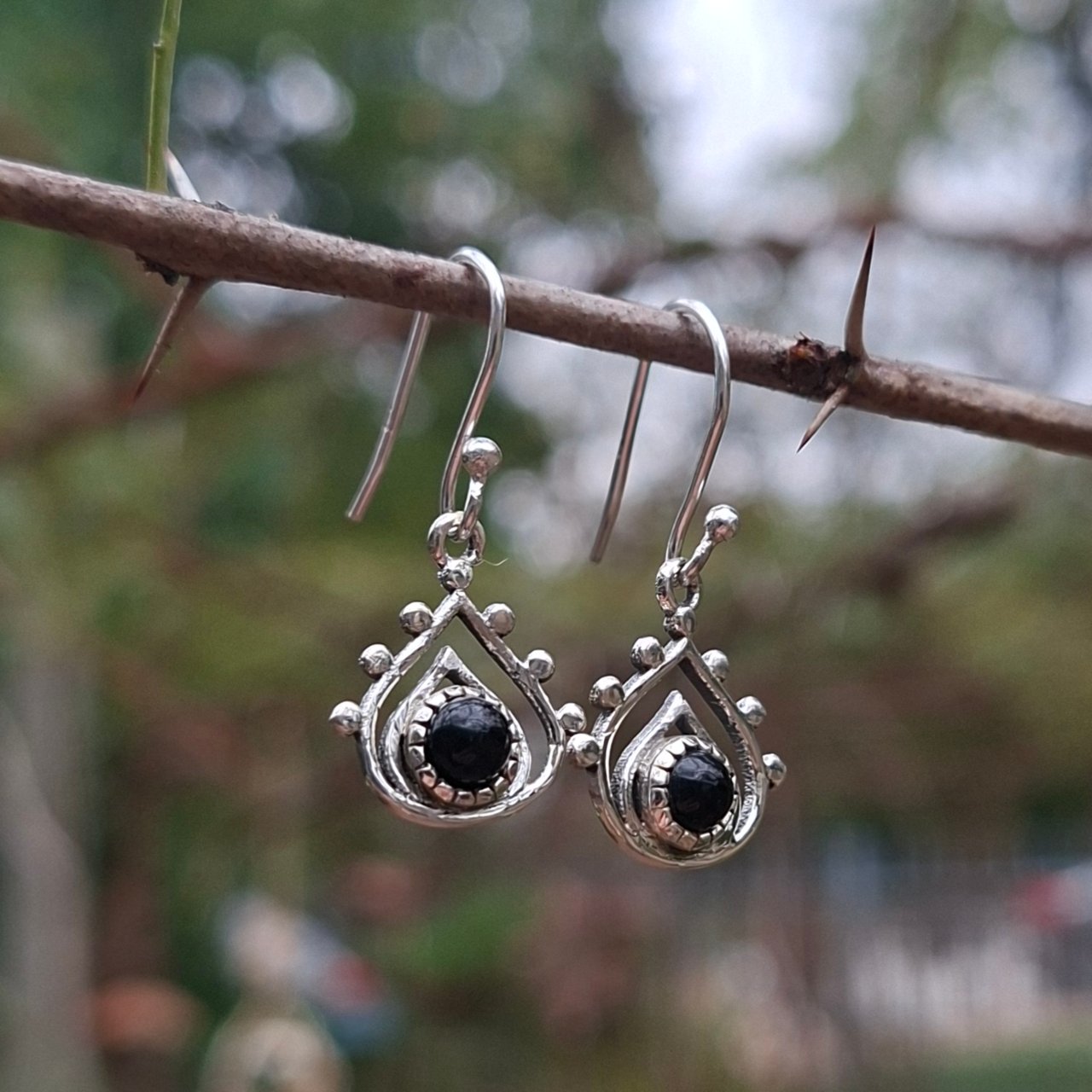Onyx Boho Earrings
