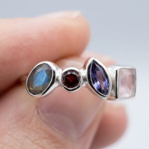Mixed Gemstone Ring Selene